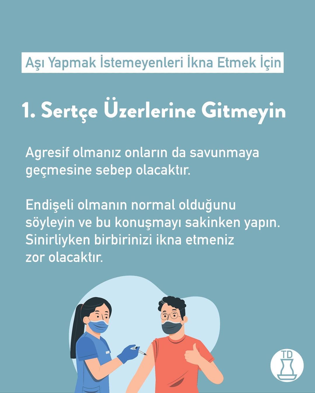 Günlük konuşmalarda aşı...