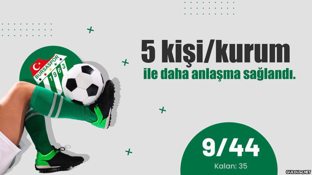 5 kişi/kurum ile anlaşma...