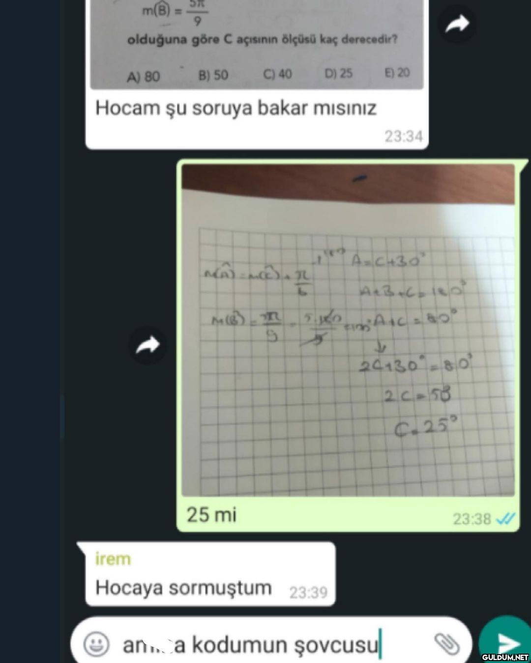 m(B) = olduğuna göre C...
