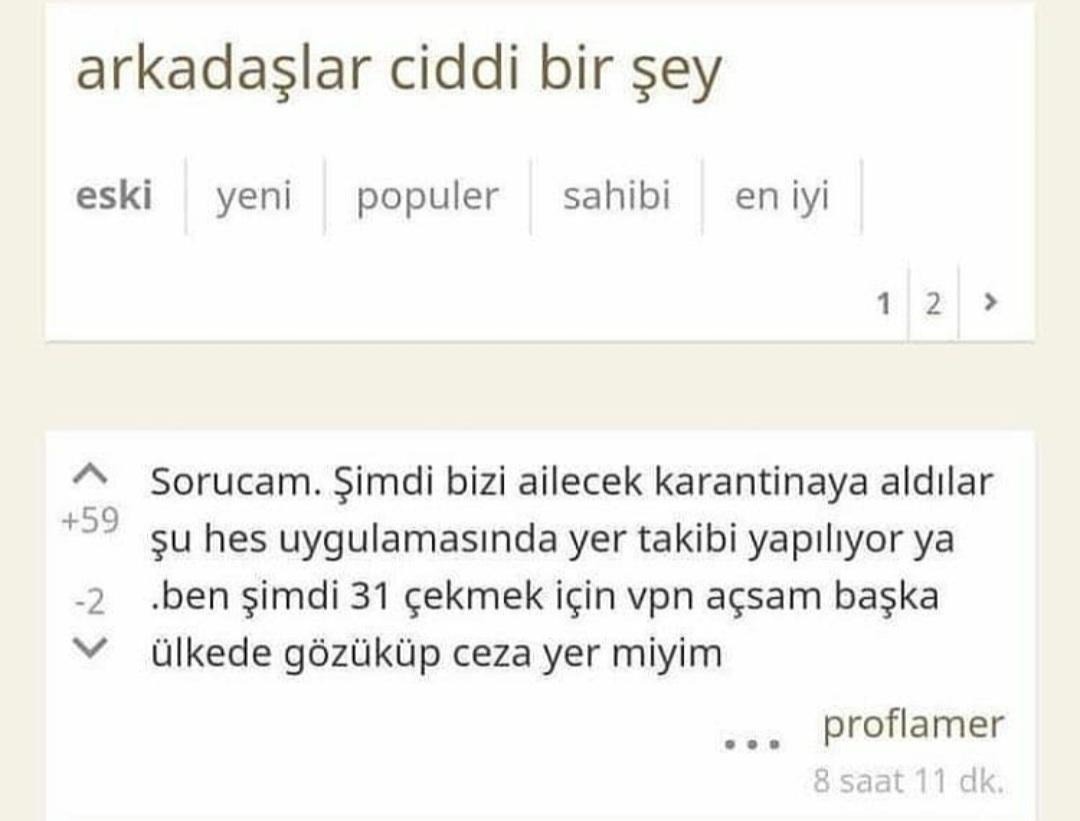 arkadaşlar ciddi bir şey...