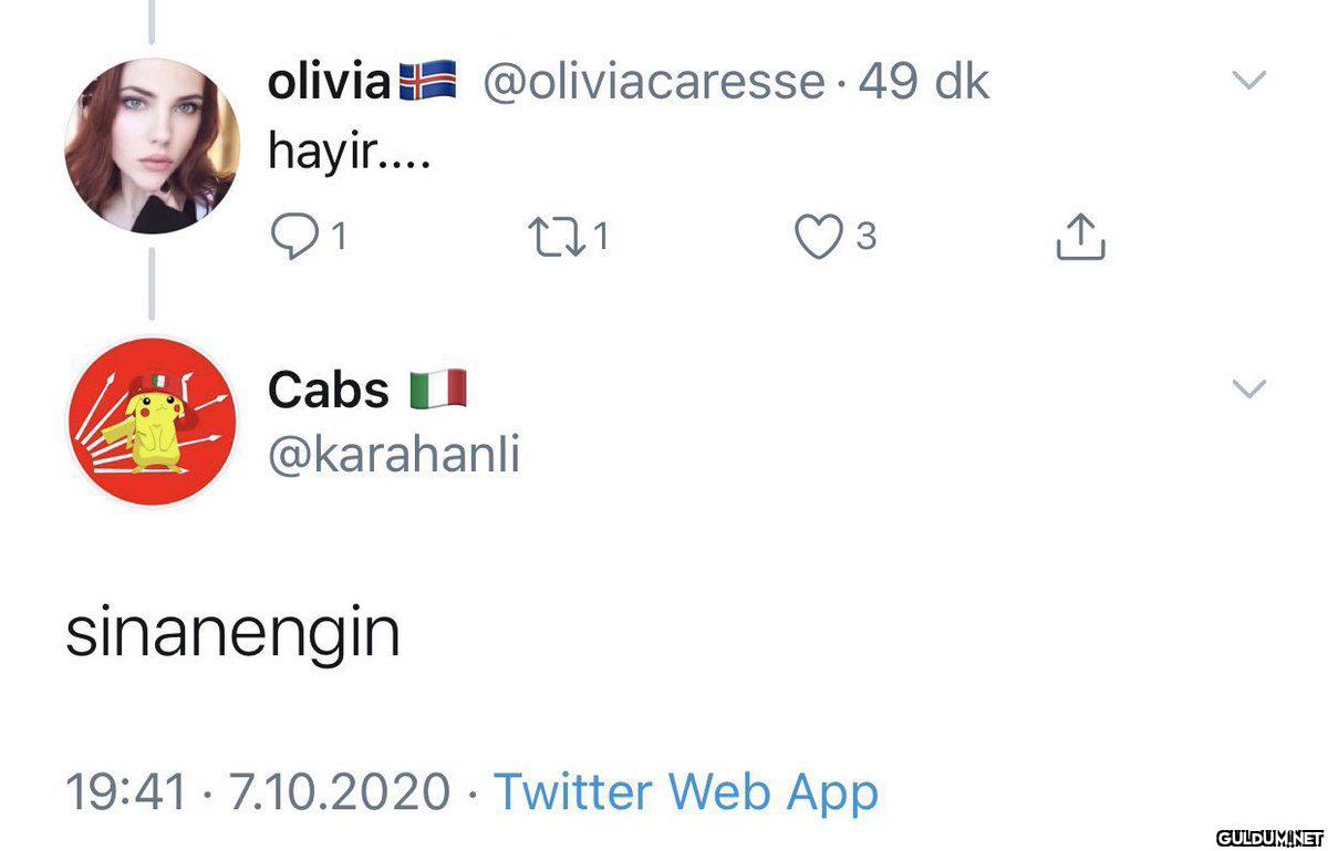 Bu arada bundan daha komik...