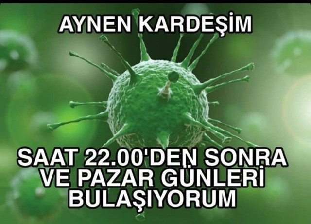 Corona virüsü: aynen...