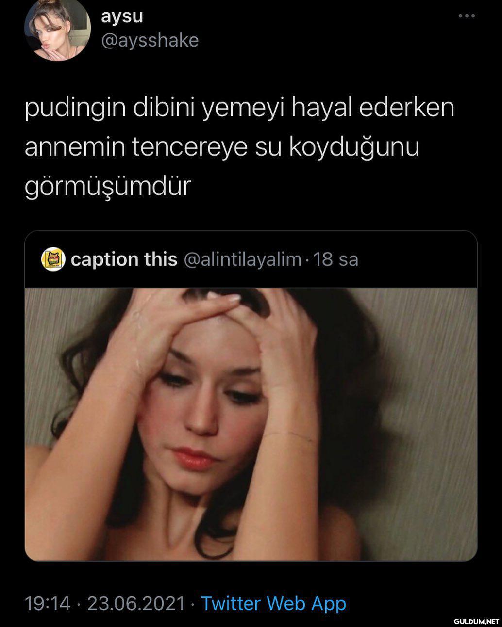 aysu @aysshake pudingin...