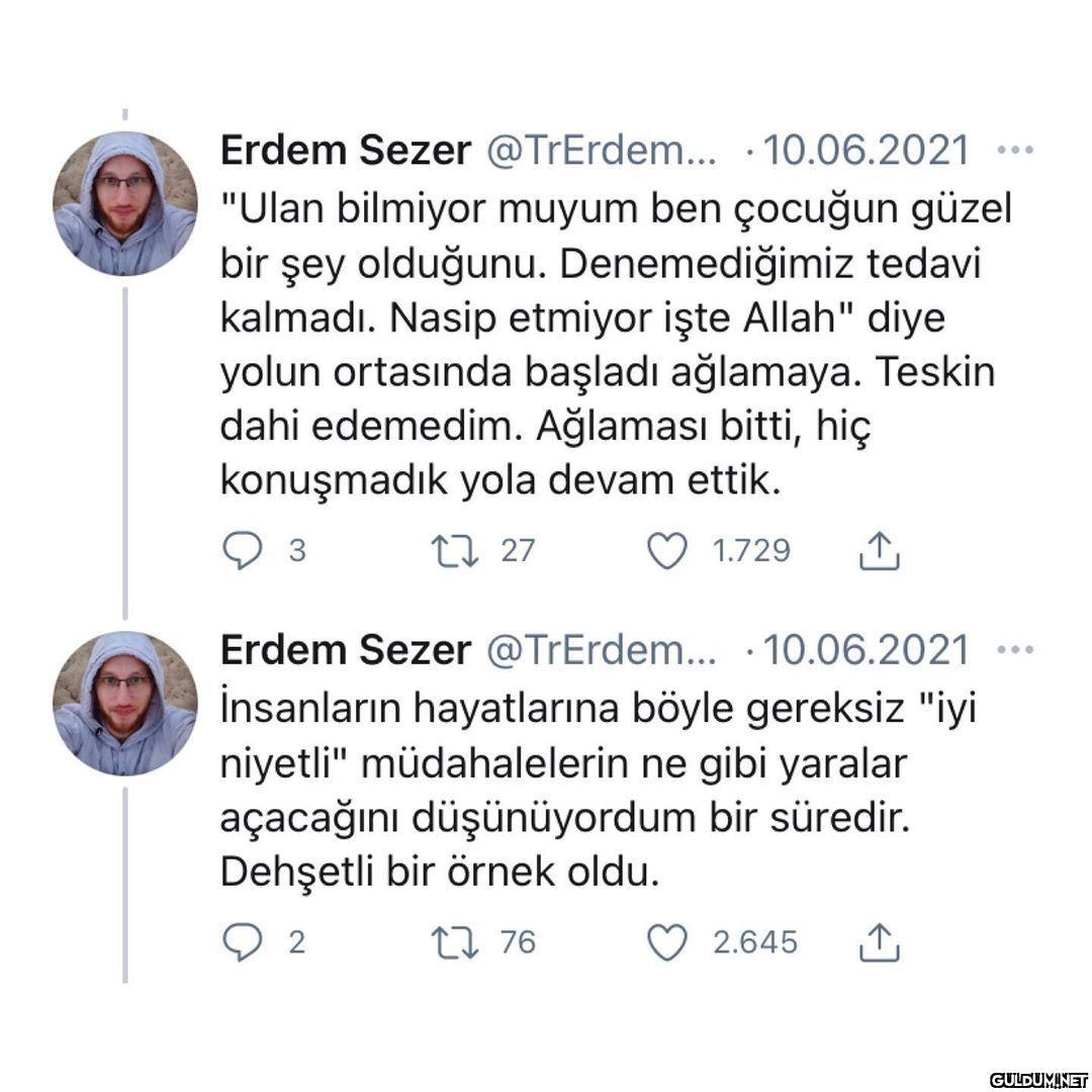 İmzamı atıyorum  Erdem...