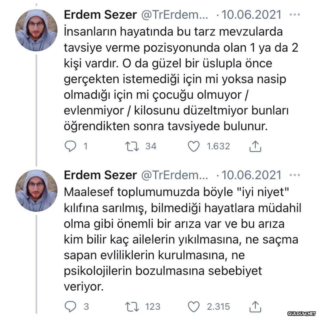 İmzamı atıyorum  Erdem...