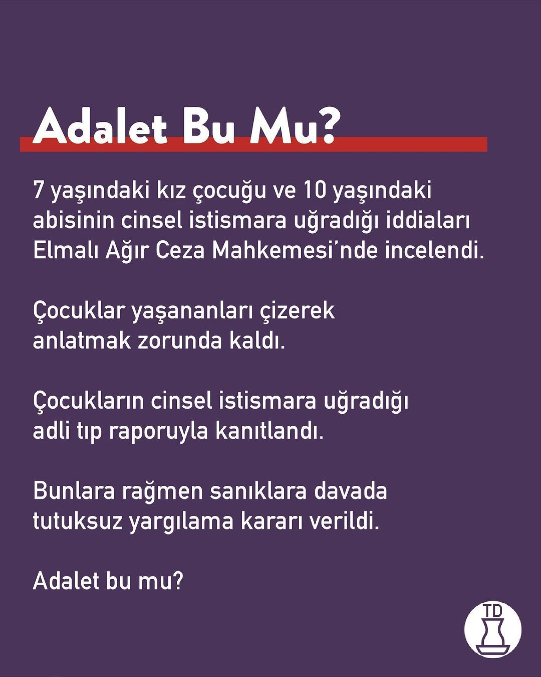 Adaleti sosyal medya...