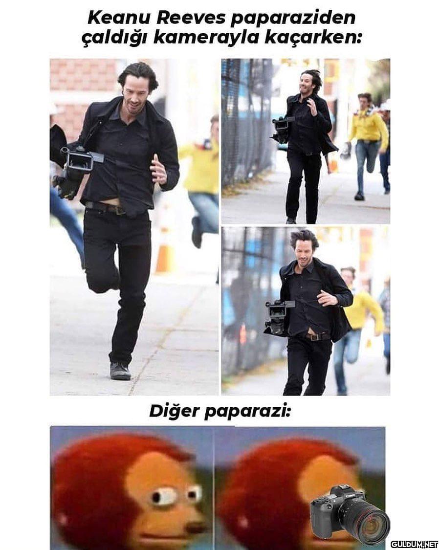 Keanu Reeves paparaziden...