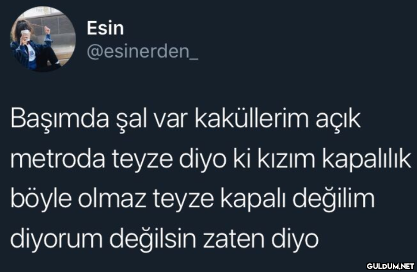 Esin @esinerden_ Başımda...