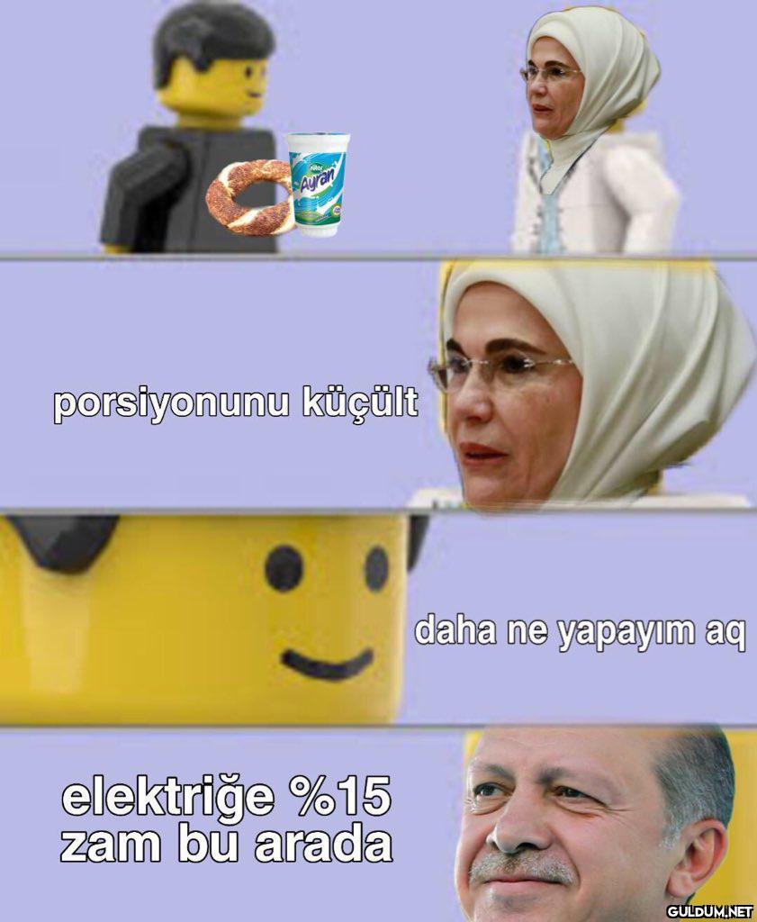 Ayran porsiyonunu küçült...