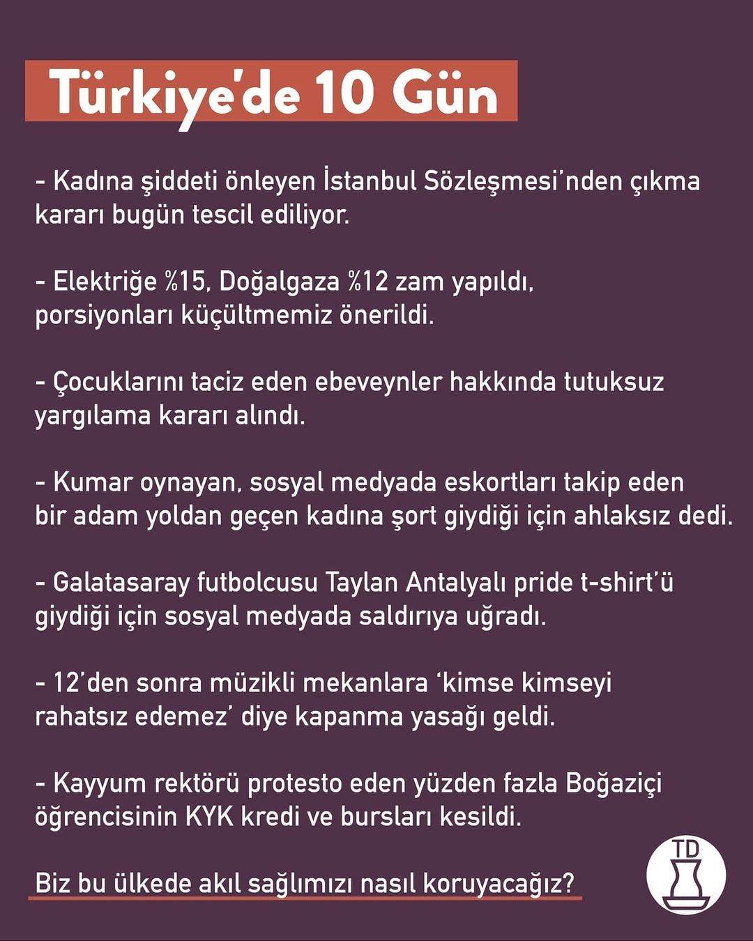 Nasıl günlerden geçiyoruz?...