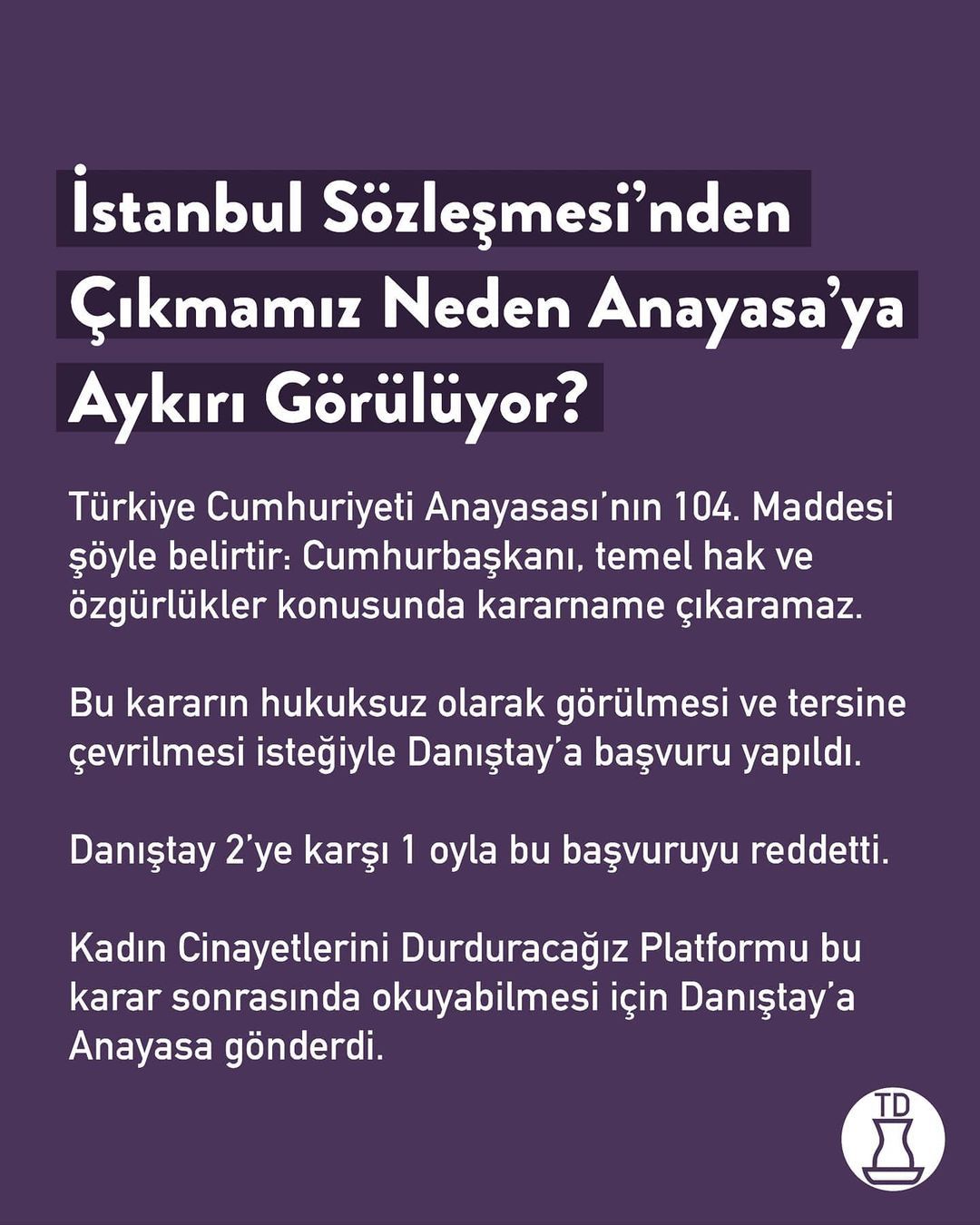 İstanbul Sözleşmesi...