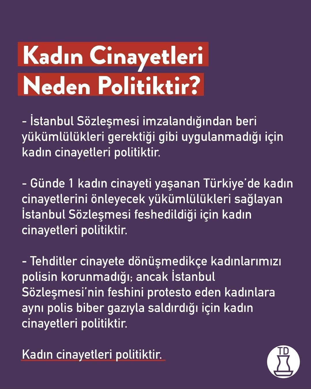 İstanbul Sözleşmesi...