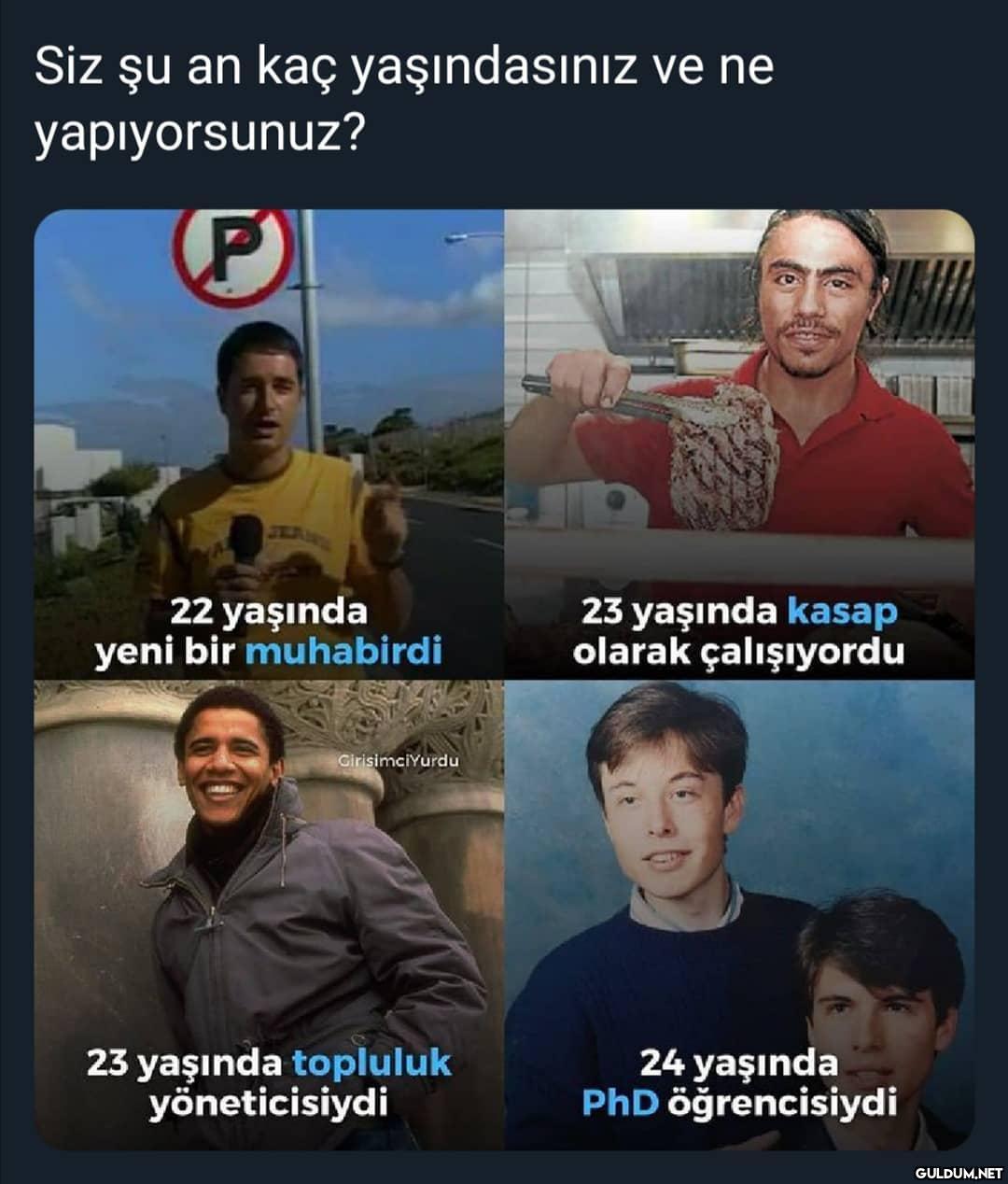Siz şu an kaç yaşındasınız...