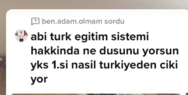 A ben.adam.olmam sordu abi...