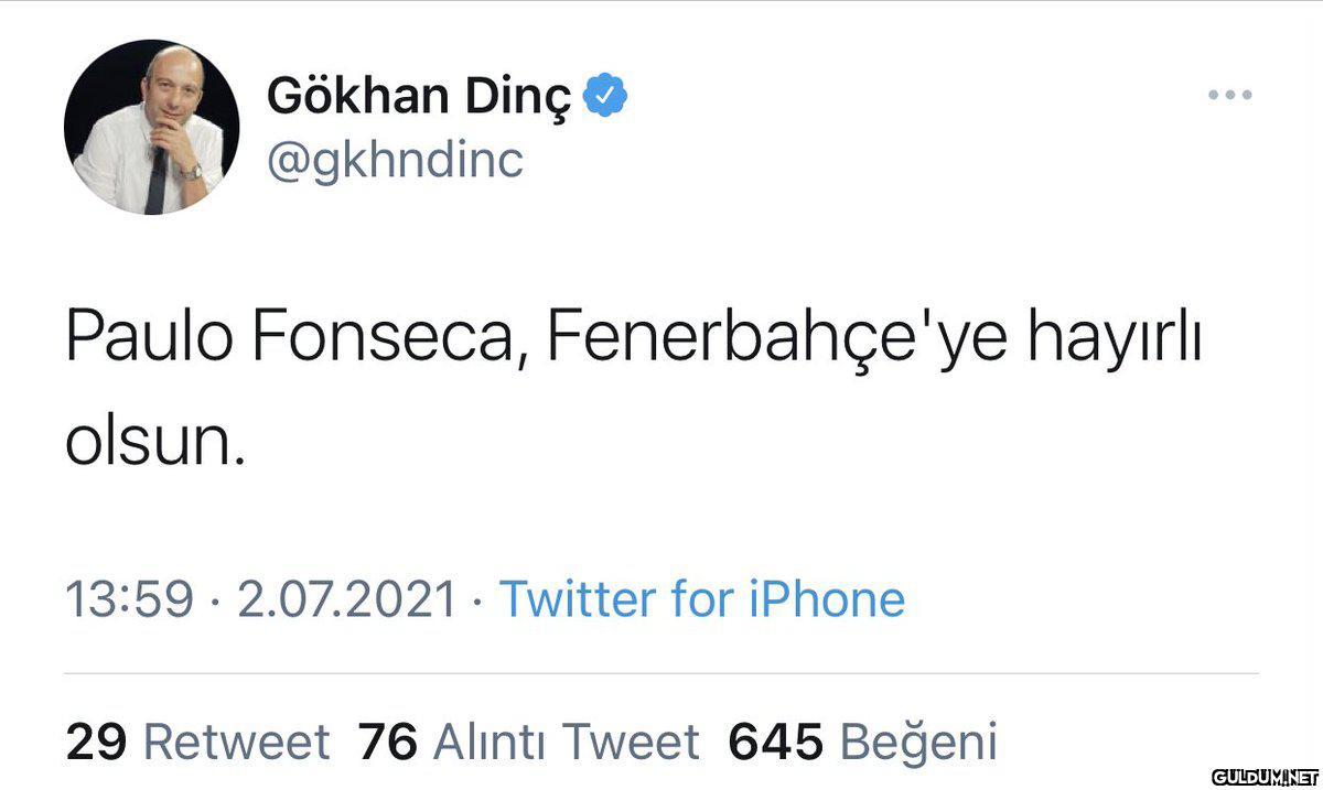 Gökhan Dinç O @gkhndinc...
