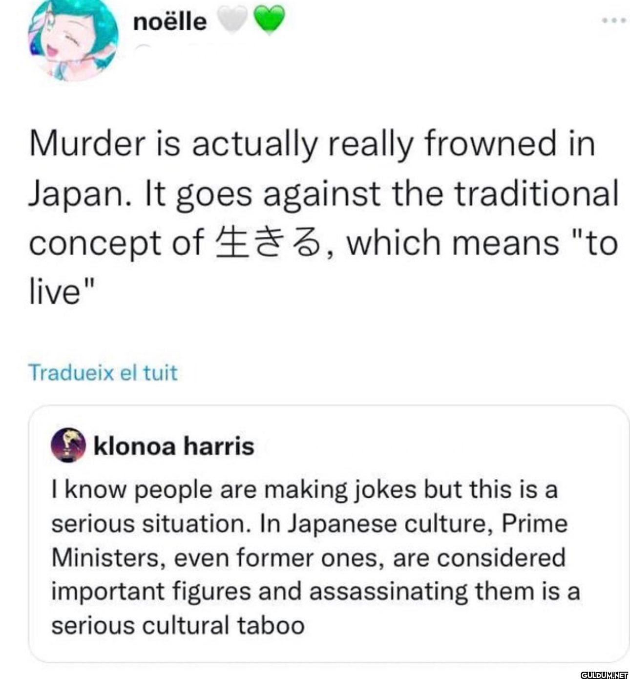 noëlle Murder is actually...