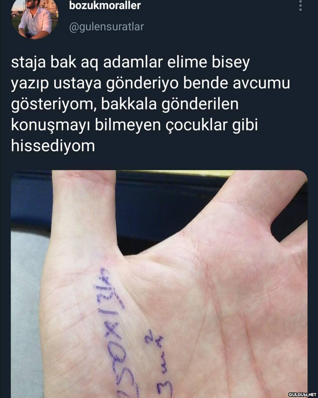 " Stajyer = modern köle ...