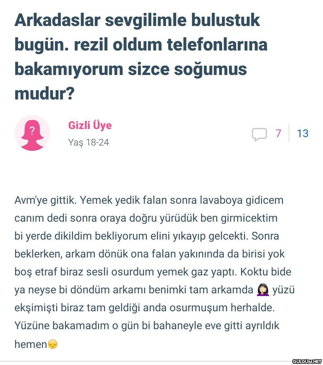 "   Arkadaslar sevgilimle...