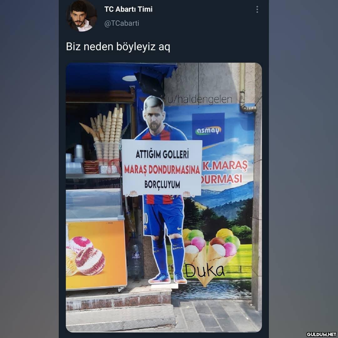 " Önemli değil messi  TC...