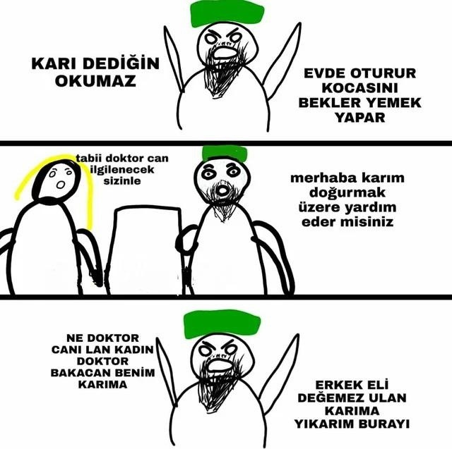 " KARI DEDİĞİN OKUMAZ EVDE...