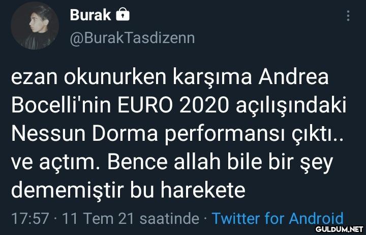 " Burak a @BurakTasdizenn...