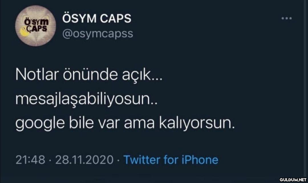 " Öyle bir hal..    ÖSYM...