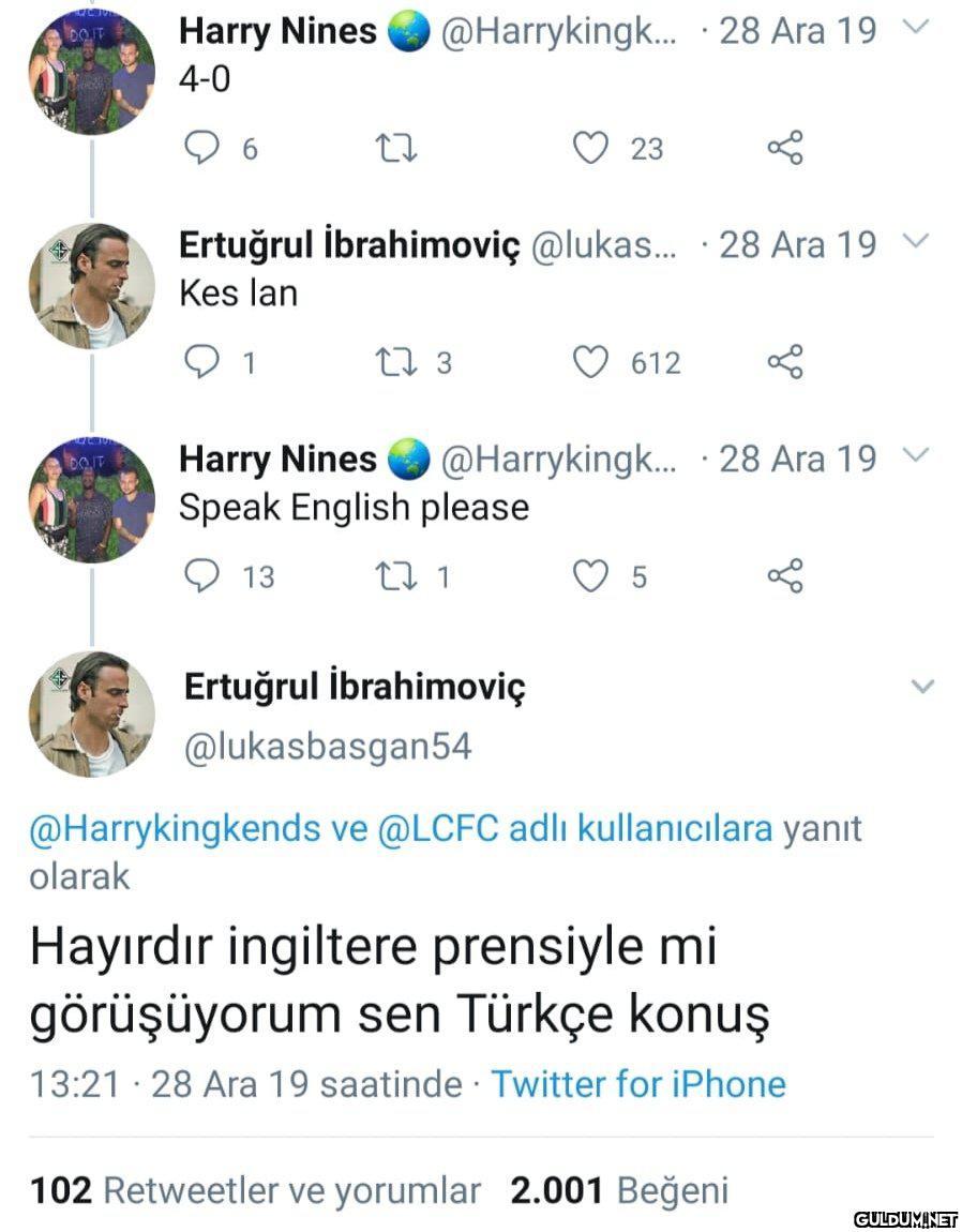 "  İngiltere demişken...