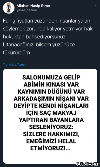 Allahım Nasip Etme...