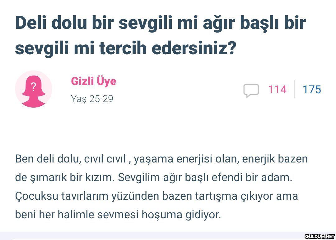 Deli dolu bir sevgili mi...
