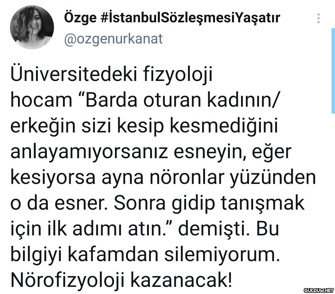 Alın bu bilgiyle ne...