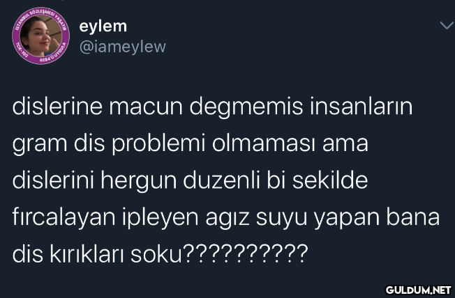 eylem @iameylew dislerine...