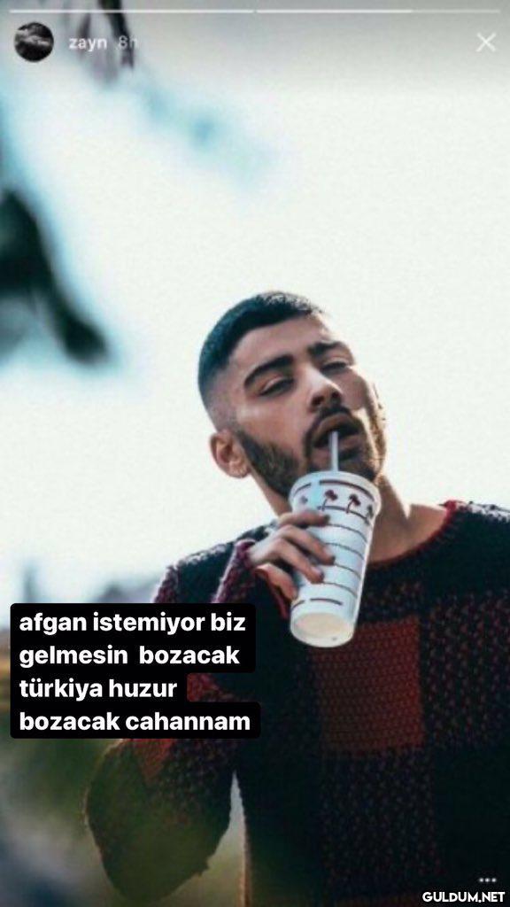 zayn 8 afgan istemiyor biz...