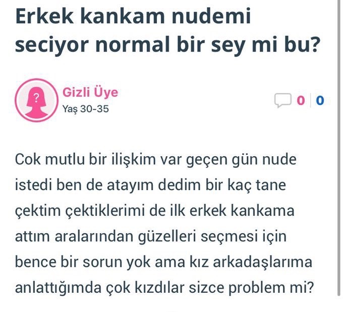 Erkek kankam nudemi...