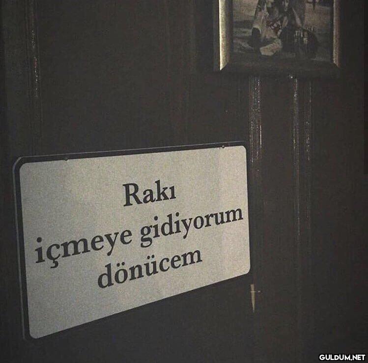 Rakı içmeye gidiyorum...