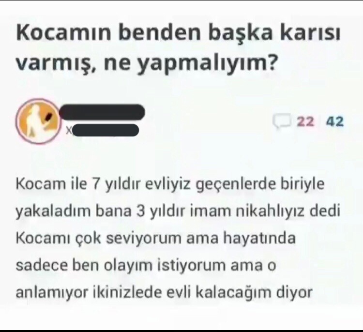 Kocamın benden başka...