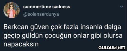 summertime sadness...