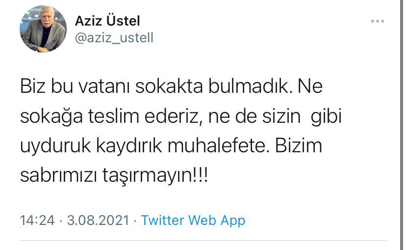 Hiç şaşmaz..    Aziz Üstel...