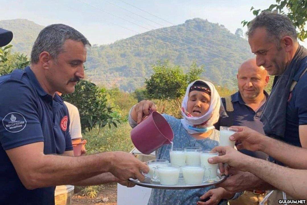 İtfaiye ekiplerine ayran...