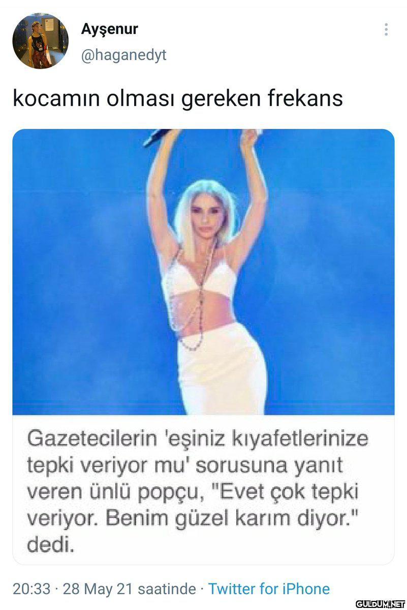 Ayşenur @haganedyt kocamın...