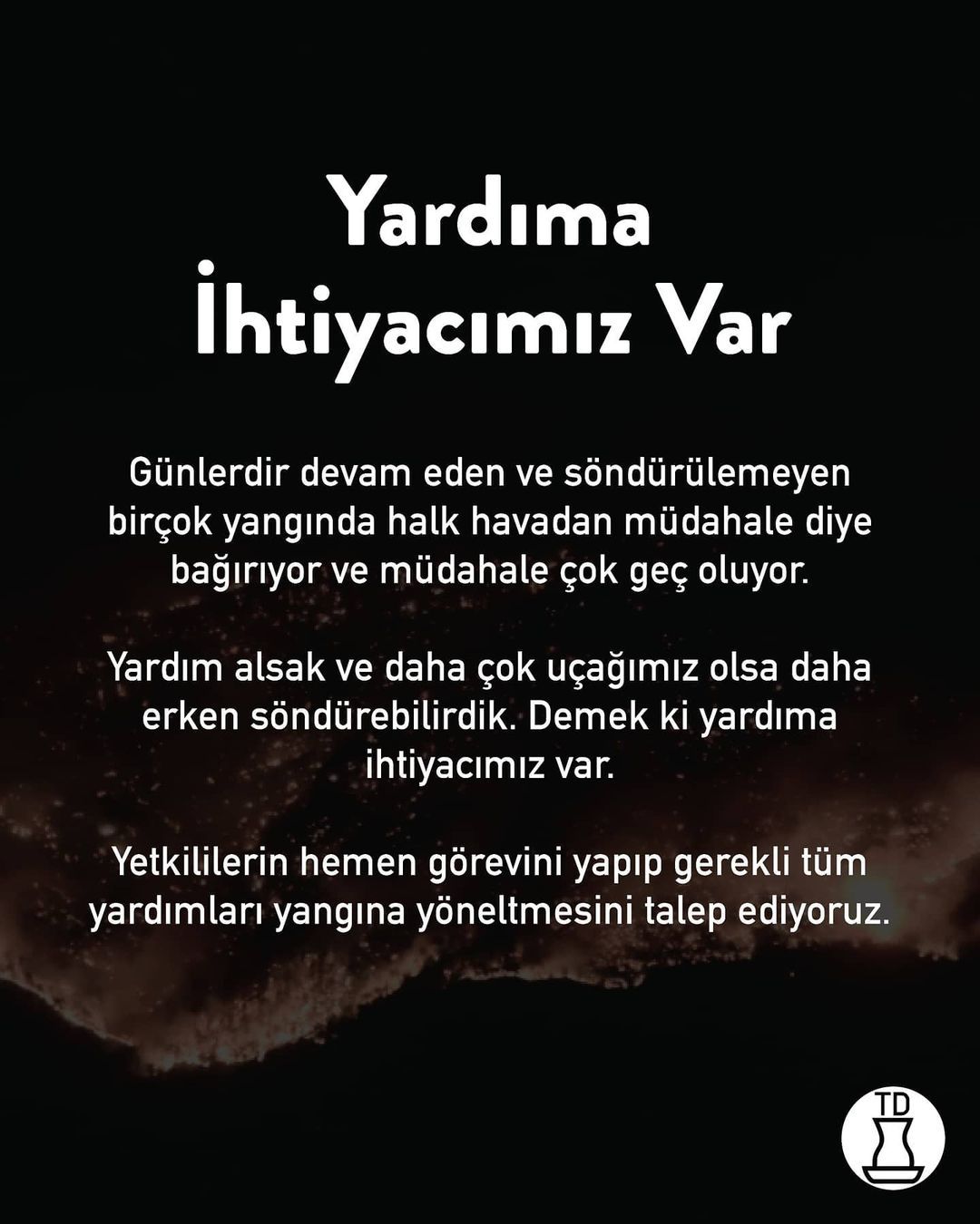 English: To #helpturkey...