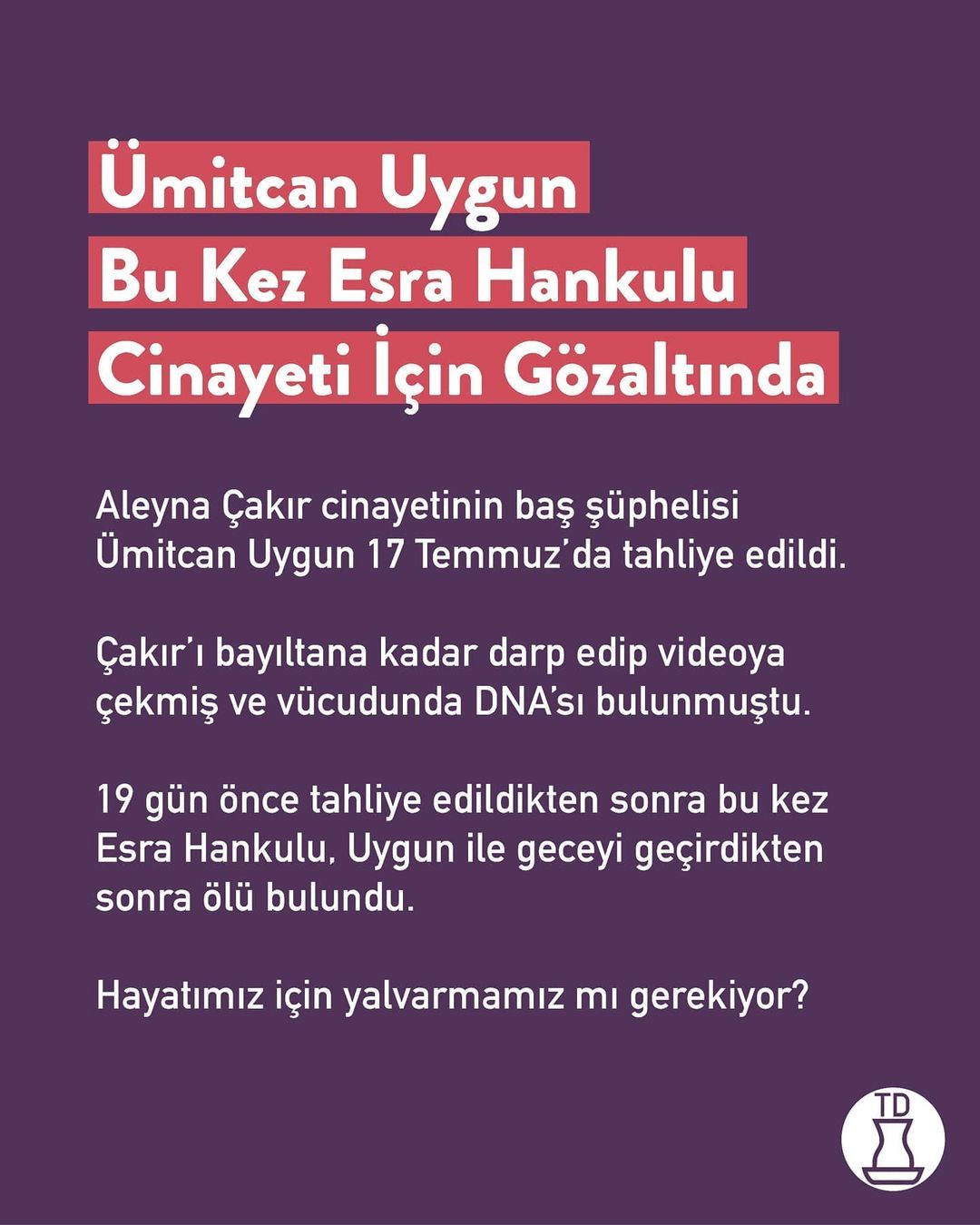 KADIN CİNAYETLERİ...