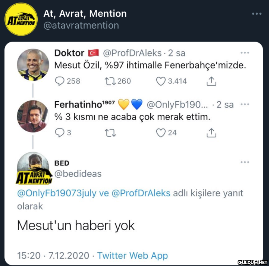 At, Avrat, Mention AVRAT...