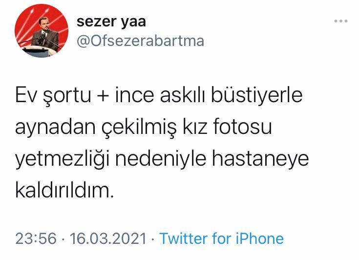 sezer yaa @Ofsezerabartma...