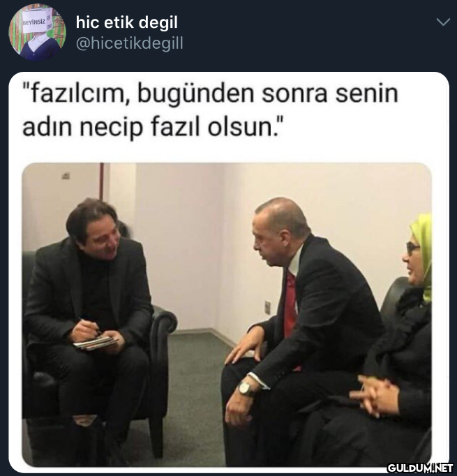 hic etik degil...