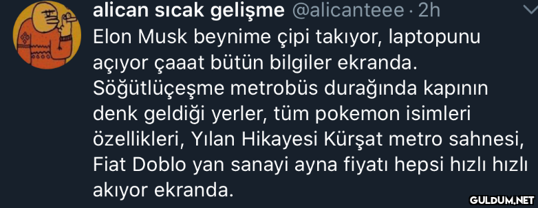 alican sıcak gelişme...