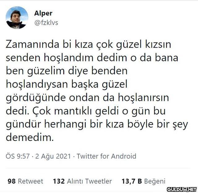 Alper @fzklvs Zamanında bi...