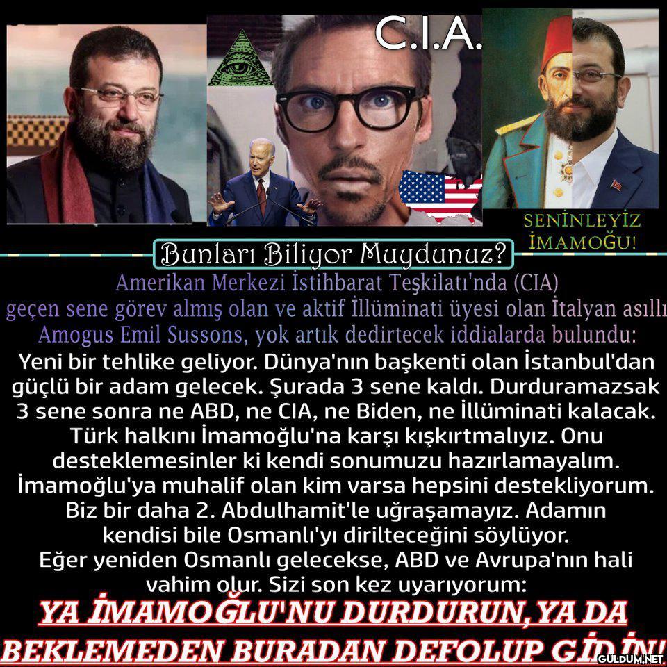 C.I.A. SENİNLEYİZ İMAMOĞU!...