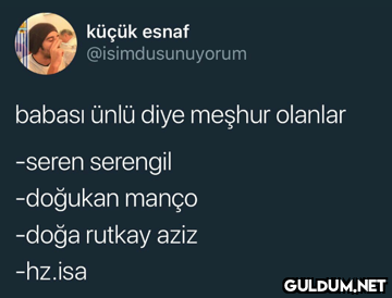 küçük esnaf...