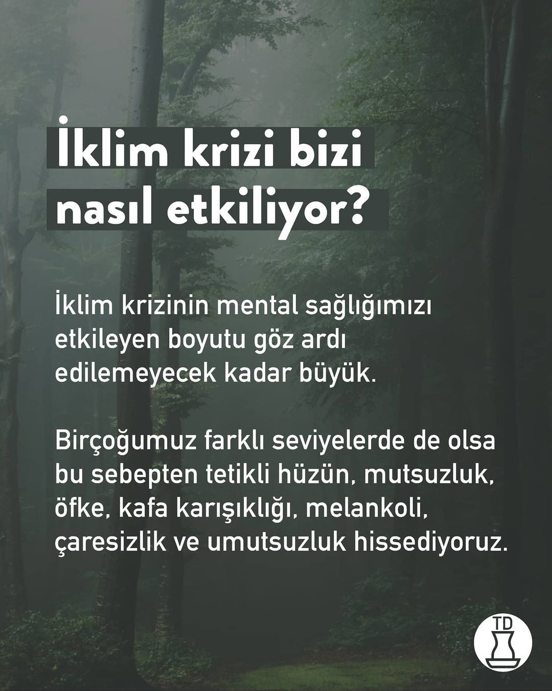 Siz de eko anksiyete...