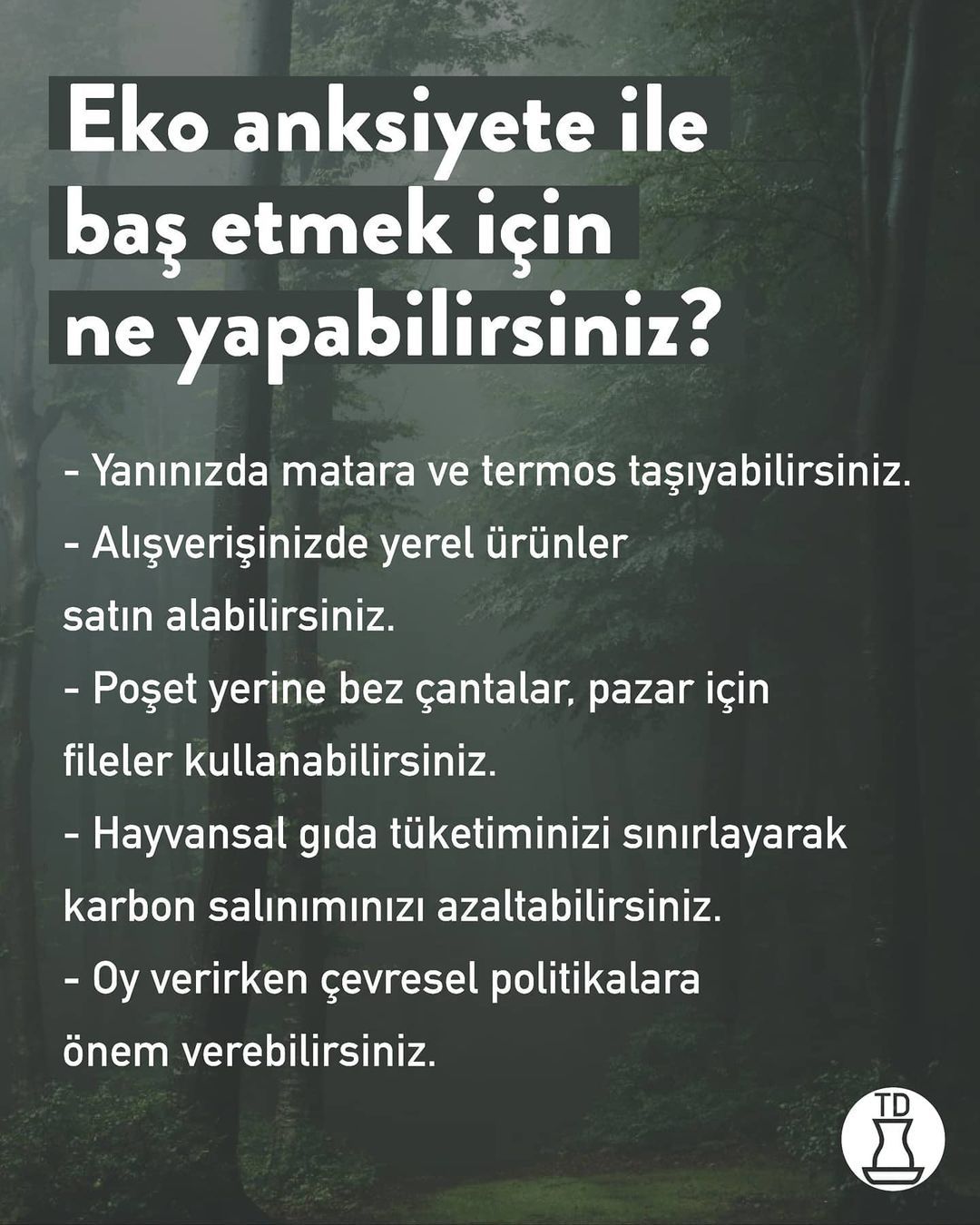 Siz de eko anksiyete...